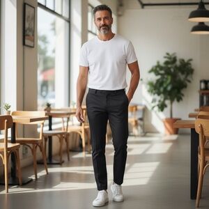 Express 36x32 Black Producer Modern Fit Mens Dress Pants